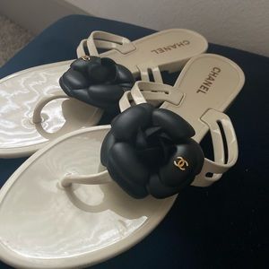Authentic Chanel flip flops